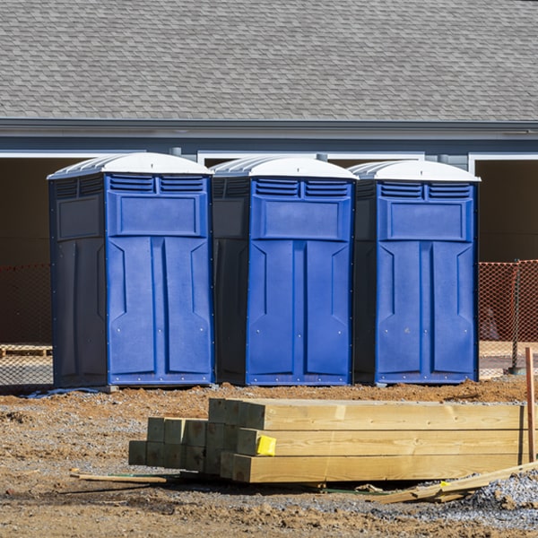 are there any restrictions on where i can place the portable toilets during my rental period in Burnettsville